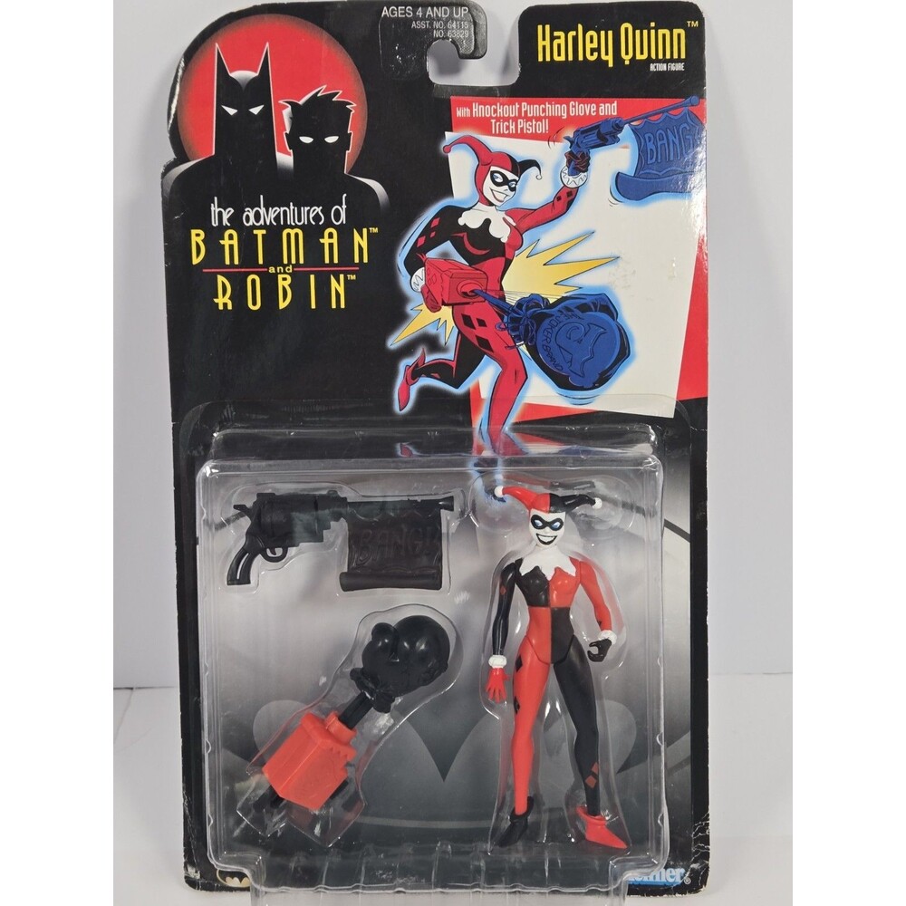 1997 Kenner Harley Quinn First Action Figure Batman & Robin Sealed Vintage